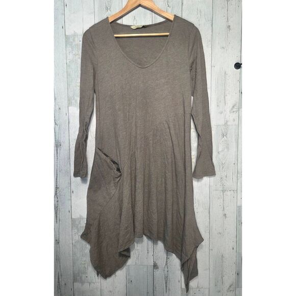 Chalet Cotton Blend Asymmetrical Handkerchief Hem Goblincore Dress Sz. M - Picture 1 of 7